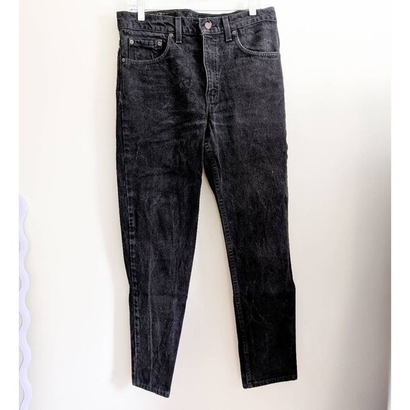 Levi's 512 Slim Tapered Leg Jeans Black 33x30 - Picture 3 of 6